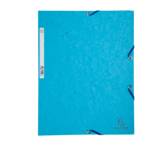 Cartella 3 lembi con elastico angolare A4 dorso 0,3 cm cartoncino Lustre turchese - 9365