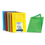 Cartellina a L con finestra 140 gr A4 arancione - 9371