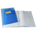 Coprimaxi PT1 F con alette A4 PP liscio trasparente blu - 9835