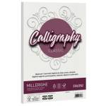 Carta Calligraphy Millerighe A4,200 gr bianco 01 confezione 50 fogli - 10244