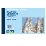 Blocco ricevute generiche - 50-50 copie autoricalcanti - 10 x 16,8 cm - conf. 5 pezzi - Data Ufficio - DU162570000 - 90888A - DMwebShop