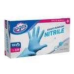 Guanti in nitrile non talcato - per uso medicale - taglia S-M - azzurro - scatola 100 pezzi - Logex Professional - 3476LXM - 9551004301545 - DMwebShop