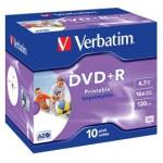 Scatola 10 DVD R Jewel Case stampabile 4,7Gb - 11861