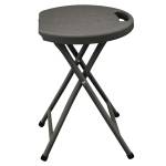 Sgabello pieghevole - in HDPE - noce - Garden Friend - S1714197 - 8023755053420 - DMwebShop