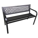 Panca da giardino Boulevard - in acciaio e ABS - 75 x 50 x 120 cm - Garden Friend - P1362222 - 8023755054892 - DMwebShop