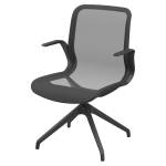 Poltrona direzionale Marilyn MYD4O - con braccioli inclusi - nero - Unisit - MYD4O/N - 8053470179334 - DMwebShop