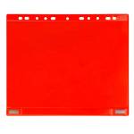 Buste forate per supporti magnetici ad anelli A4 rosso - 23242