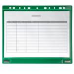 Buste forate per supporti magnetici ad anelli A4 verde - 23246