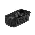 Cestino rettangolare Vanity in PPL 32,5x17,5x10 cm nero - 24347