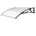 Pensilina modulare 100 x 80 cm policarbonato alveolare satinato opalino - 24998