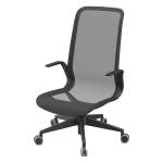 Poltrona direzionale Marilyn MYPFA con braccioli inclusi nero - 21245