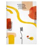 PortaMenu linea Spaghetti A5,17x23 cm bianco - 24939