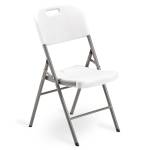 Sedia Horeca pieghevole 88 x 50 x 45 cm HDPE bianco - 25014