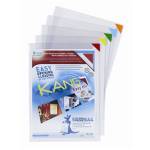 Tasca a L con retro adesivo A4 multicolor - 23261