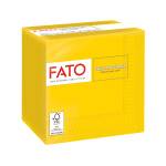 Tovagliolo carta 24 x 24 cm 2 veli giallo - 23958