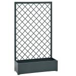 Fioriera con traliccio in metallo antracite - 25086