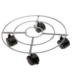 Trolley portavaso in acciaio diametro 30 cm - 25100