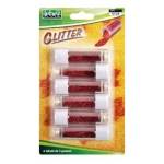 Porporina glitter - 2 gr - rosso - conf. 6 tubi - Lebez - 5134-R - 8007509513460 - DMwebShop