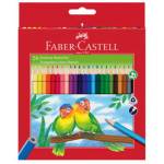 Matite colorate Eco triangolari diametro mina 3 mm con temperino colori assortiti Faber Castell astuccio 24 pezzi 120524 - 10962
