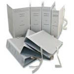 Faldone - legacci rivettati - 35 x 25 cm - dorso 10 cm - grigio - conf. 25 pezzi - Euro-cart - CA10 - 8033509012832 - DMwebShop