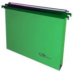 Cartella sospesa Joker cassetto interasse 39 cm fondo U 37 x 25 cm verde - 12404