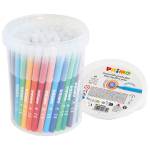 Pennarelli punta fine colori assortiti secchiello 96 pezzi - 11029