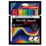 Pennarello Pen 68 Brush Arty Line 568,12 colori assortiti astuccio 12 pezzi - 15729