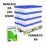Carta Discovery 70 - A4 - 70 gr - bianca - conf. 500 fogli (bancale da 240 risme) - Discovery70A4 - 5602024334854 - DMwebShop