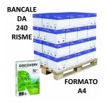 Carta Discovery 70 A4,70 gr bianca scatole da 5 risme 240 Risme Discovery - 7010