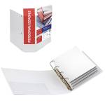 Raccoglitore personalizzabile Stelvio TI - 4 anelli quadri 65 mm - dorso 9 cm - f.to utile 22 x 30 cm - bianco - Sei Rota - 36654101 - 8004972004358 - DMwebShop