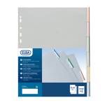 Separatore - 6 tacche personalizzabili - PPL - 22 x 30 cm - grigio - Favorit - 400006687 - 8006779056158 - DMwebShop