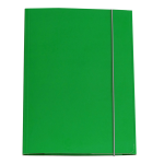 Cartellina con elastico - cartone plastificato - 3 lembi - 25 x 34 cm - verde - conf. 10 pezzi - Cart. Garda - CG0032LBXXXAE03 - 8001182007100 - DMwebShop