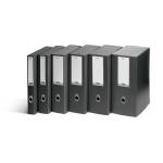 Scatola progetto Plus Vip - 34,5 x 24,5 cm - dorso 4 cm - grigio antracite - conf. 5 pezzi - Fellowes - 1007001 - 43859658954 - DMwebShop