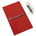 Raccoglitore Presspan A4,4 anelli 25 mm dorso 4 cm rosso - 5370