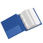 Raccoglitore Stelvio 22 x 30 cm 4 anelli a R 16 mm dorso 2,5 cm blu - 5342