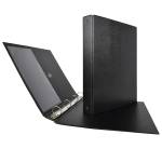 Raccoglitore Stelvio 22 x 30 cm 4 anelli a R 25 mm dorso 3 cm nero - 5346