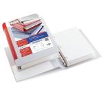 Raccoglitore personalizzabile Stelvio TI 3 anelli a D 30 mm dorso 4 cm 15 x 21 cm bianco Sei Rota 36305401 - 5356