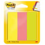Segnapagina in carta 671,3,25 x 76 mm 3 colori Neon - 5260