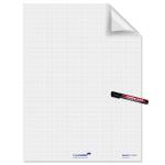 Fogli elettrostatici Magic Chart 60 x 80 cm quadretti 2,5 cm rotolo da 25 pezzi - 13525