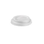 Tappo per bicchiere in CPLA bianco 115 ml - 25427