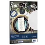 Carta metallizzata Special Events A4,120 gr bianco confezione 20 fogli - 8510