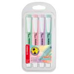 Evidenziatore Swing Cool Pastel punta a scalpello tratto 1,4 mm colori assortiti astuccio 4 pezzi - 22288