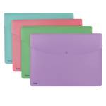 Buste con bottone Pastel - PPL - A4 - colori assortiti - conf. 30 pezzi - Favorit - 400116128 - 8006779023730 - DMwebShop