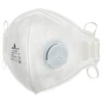Mascherina filtrante FFP1 con valvola pieghevole verticalmente monouso - 18611