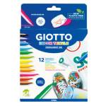 Pennarelli - Decor Textile - per tessuto - astuccio 12 pennarelli - Giotto - 494900 - 8000825495007 - DMwebShop