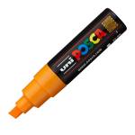 Marcatore Uni Posca PC8K punta a scalpello 8 mm arancio - 15829