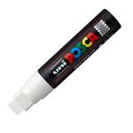 Marcatore a base d acqua Uni Posca PC17K punta extra large a scalpello 15 mm bianco - 15838