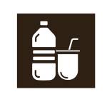 Etichetta adesiva raccolta differenziata con icona PLASTICA 120 x 130 mm - 8151