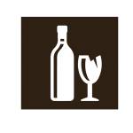 Etichetta adesiva raccolta differenziata con icona VETRO 120 x 130 mm - 8088