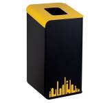 Gettacarte Rubik Evo per raccolta differenziata 80 lt giallo - 8185